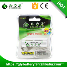 Batterie de boursouflure de batterie de l&#39;ion 18650 de lithium de Geilienergy 3.7V 2000mah